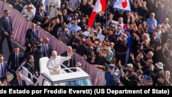 La investidura de León XIV en la Ciudad del Vaticano, Santa Sede, el 18 de mayo de 2025.